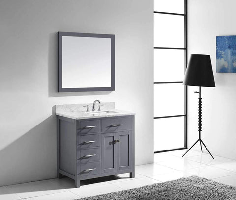 Image of 36" Single Bathroom Vanity MS-2136L-WMRO-CG
