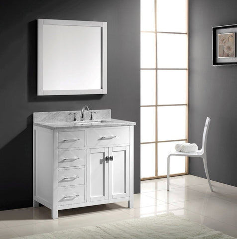 Image of 36" Single Bathroom Vanity MS-2136L-WMRO-CG