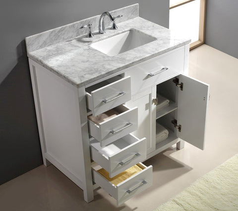 Image of 36" Single Bathroom Vanity MS-2136L-WMRO-CG