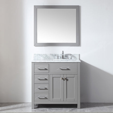 Image of 36" Single Bathroom Vanity MS-2136L-WMRO-CG