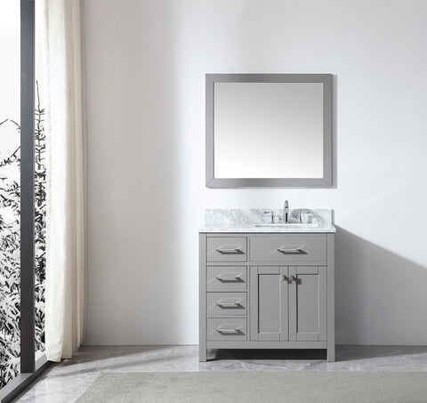 Image of 36" Single Bathroom Vanity MS-2136L-WMRO-CG