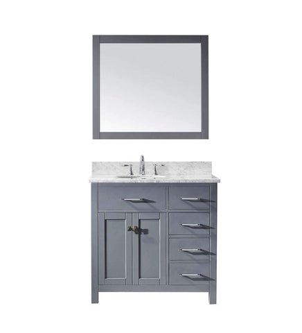 Image of 36" Single Bathroom Vanity MS-2136R-WMRO-CG