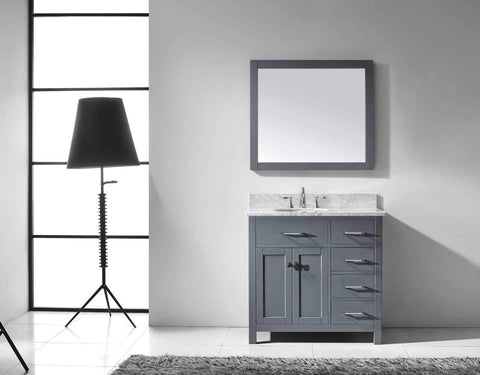 Image of 36" Single Bathroom Vanity MS-2136R-WMRO-CG