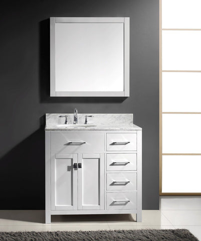 Image of 36" Single Bathroom Vanity MS-2136R-WMRO-CG