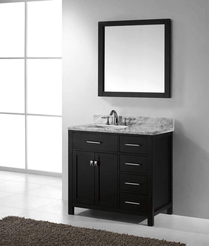 Image of 36" Single Bathroom Vanity MS-2136R-WMRO-CG