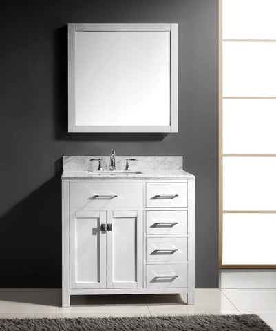 Image of 36" Single Bathroom Vanity MS-2136R-WMRO-CG