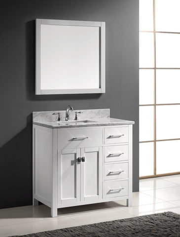 Image of 36" Single Bathroom Vanity MS-2136R-WMRO-CG