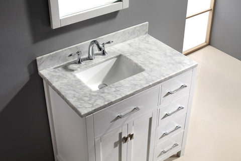 Image of 36" Single Bathroom Vanity MS-2136R-WMRO-CG