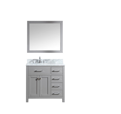 Image of 36" Single Bathroom Vanity MS-2136R-WMRO-CG