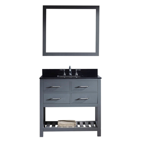 Image of 36" Single Bathroom Vanity MS-2236-BGSQ-GR