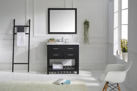 Image of 36" Single Bathroom Vanity MS-2236-WMRO-ES