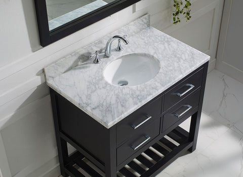 Image of 36" Single Bathroom Vanity MS-2236-WMRO-ES