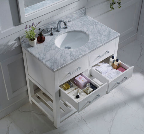 Image of 36" Single Bathroom Vanity MS-2236-WMRO-ES