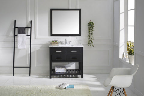 Image of 36" Single Bathroom Vanity MS-2236-WMRO-ES
