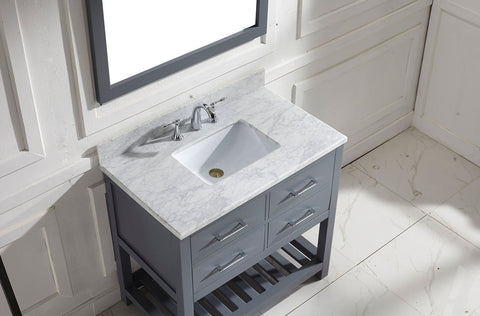 Image of 36" Single Bathroom Vanity MS-2236-WMRO-ES