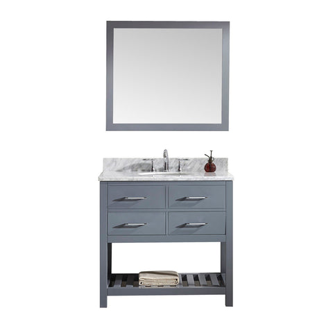 Image of 36" Single Bathroom Vanity MS-2236-WMRO-GR