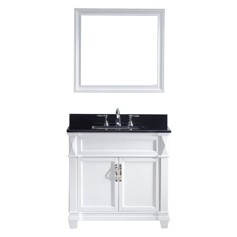 Image of 36" Single Bathroom Vanity MS-2636-BGSQ-WH