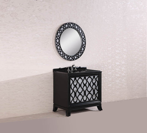 Image of 38" SOLID WOOD SINK VANITY WITH GRANITE TOP-NO FAUCET AND BACKSPLASH WH2838