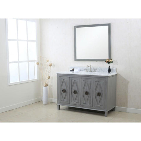 Image of 48" GRAY SINK VANITY CABINET MATCH WITH WLF6036-49 TOP, NO FAUCET WLF7036-48