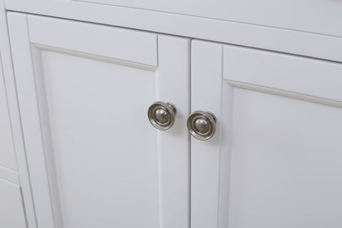 Image of 48" MATT WHITE SINK VANITY WITH QUARTZ TOP WLF6036-48W