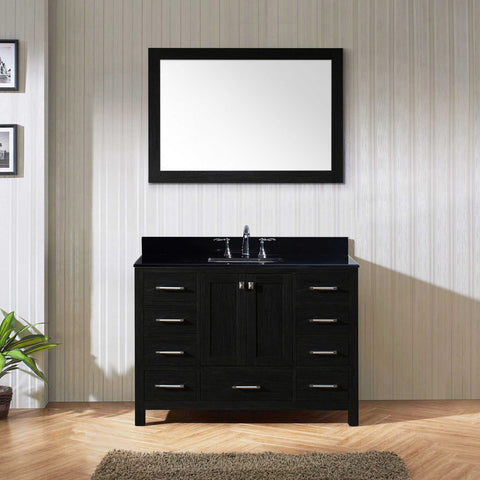 Image of 48" Single Bathroom Vanity in Zebra Grey KS-60048-BGRO-ZG