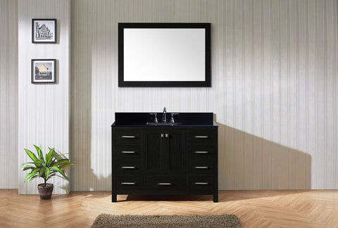 Image of 48" Single Bathroom Vanity in Zebra Grey KS-60048-BGRO-ZG