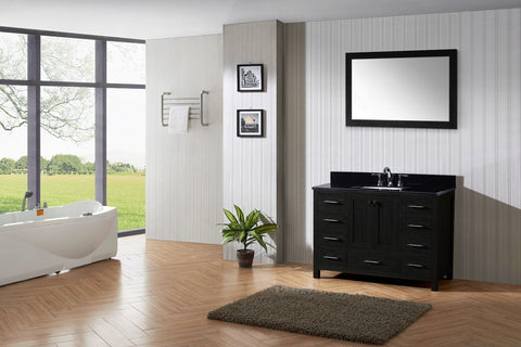Image of 48" Single Bathroom Vanity in Zebra Grey KS-60048-BGRO-ZG
