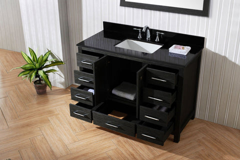 Image of 48" Single Bathroom Vanity in Zebra Grey KS-60048-BGRO-ZG