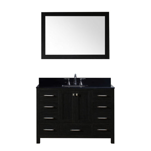 Image of 48" Single Bathroom Vanity in Zebra Grey KS-60048-BGSQ-ZG