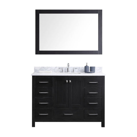Image of 48" Single Bathroom Vanity in Zebra Grey KS-60048-WMSQ-ZG