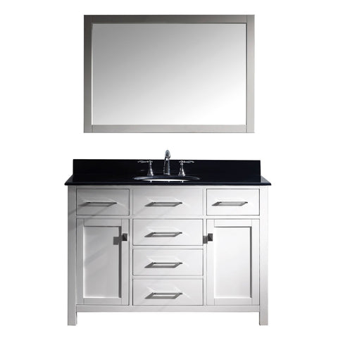 Image of 48" Single Bathroom Vanity MS-2048-BGRO-WH