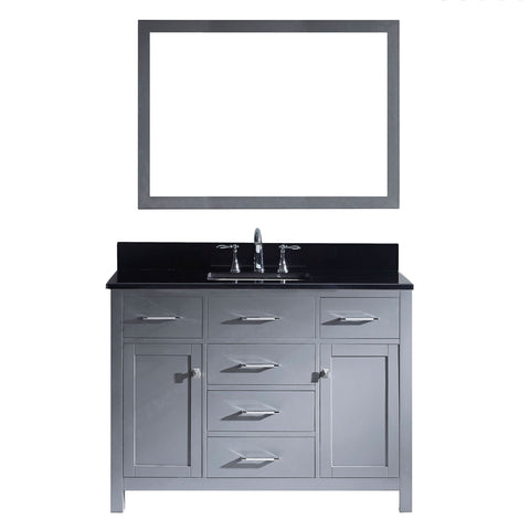 Image of 48" Single Bathroom Vanity MS-2048-BGSQ-GR