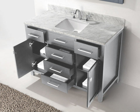 Image of 48" Single Bathroom Vanity MS-2048-WMRO-CG