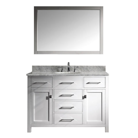 Image of 48" Single Bathroom Vanity MS-2048-WMRO-WH