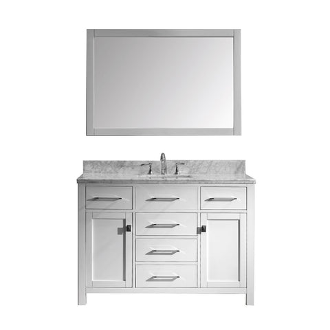 Image of 48" Single Bathroom Vanity MS-2048-WMSQ-WH