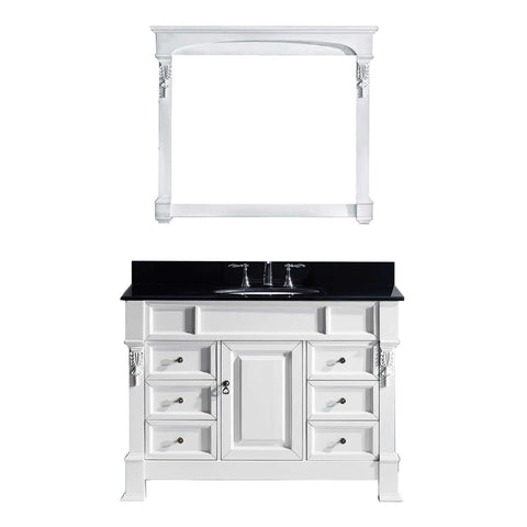 Image of 48" Single Bathroom Vanity MS-2948-BGRO-WH