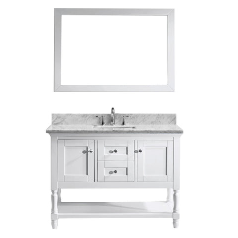 Image of 48" Single Bathroom Vanity MS-3148-WMSQ-WH