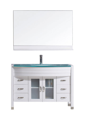Image of 48" Single Bathroom Vanity MS-509-G-WH