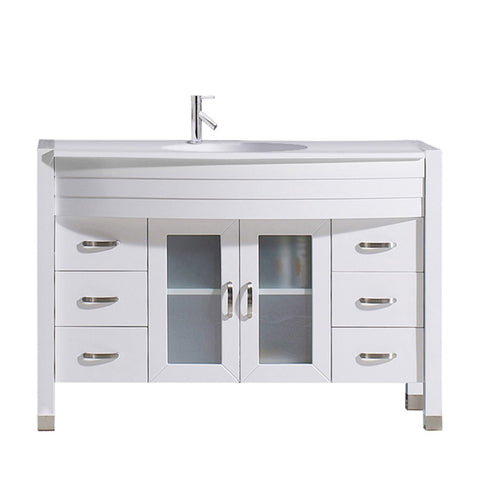 Image of 48" Single Bathroom Vanity MS-509-S-WH-NM