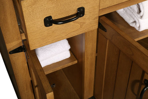 Image of 48" WEATHERED BROWN SINK VANITY MATCHING GRANITE FROM WLF6036-49", NO FAUCET WLF6044-48