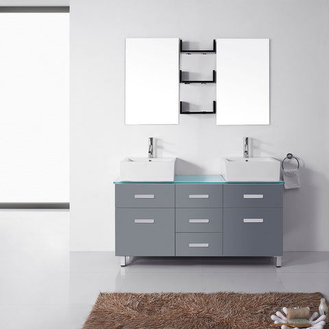Image of 55" Double Bathroom Vanity UM-3063-G-ES