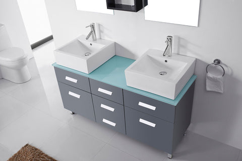 Image of 55" Double Bathroom Vanity UM-3063-G-ES
