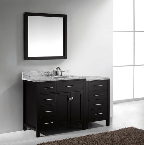 Image of 57" Single Bathroom Vanity MS-2157L-WMRO-ES