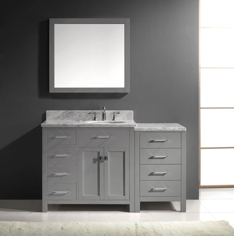 Image of 57" Single Bathroom Vanity MS-2157L-WMRO-ES
