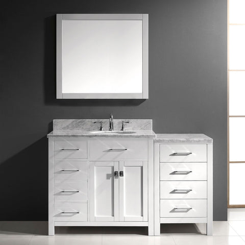 Image of 57" Single Bathroom Vanity MS-2157L-WMRO-ES