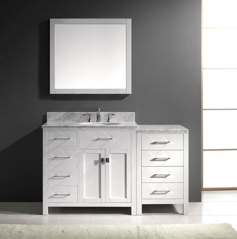 Image of 57" Single Bathroom Vanity MS-2157L-WMRO-ES