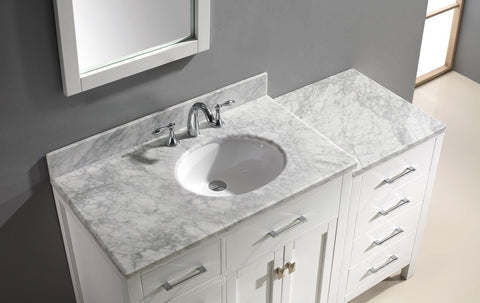 Image of 57" Single Bathroom Vanity MS-2157L-WMRO-ES
