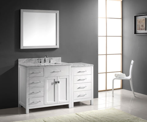 Image of 57" Single Bathroom Vanity MS-2157L-WMRO-ES