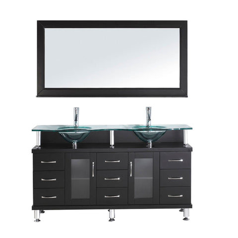 Image of 59" Double Bathroom Vanity MD-61-G-ES