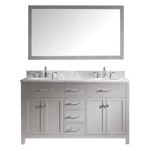 Image of 60" Double Bathroom Vanity MD-2060-WMRO-CG